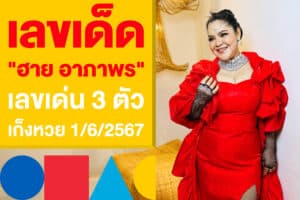เลขเด็ด "ฮาย อาภาพร" เลขเด่นเน้น ๆ 3 ตัว เก็งหวย 1/6/2567